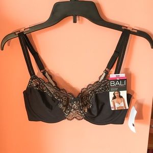 Black/Tan Unlined Bra